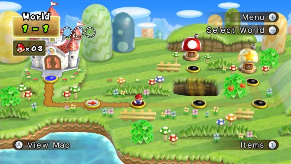 New Super Mario Bros. Wii Overworld