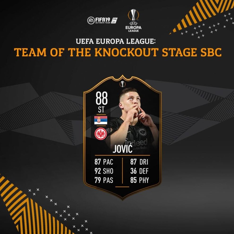 fifa 19, jovic sbc