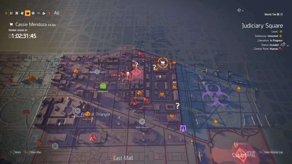 where to find secret vendor cassie mendoza in the division 2