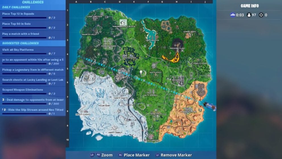 Fortnite, season 9, map