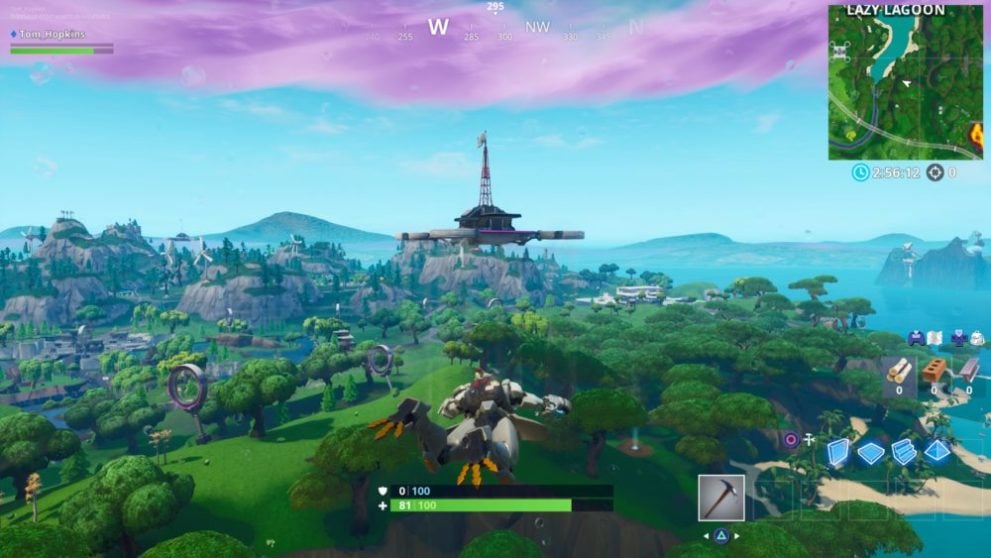 Fortnite, sky platforms