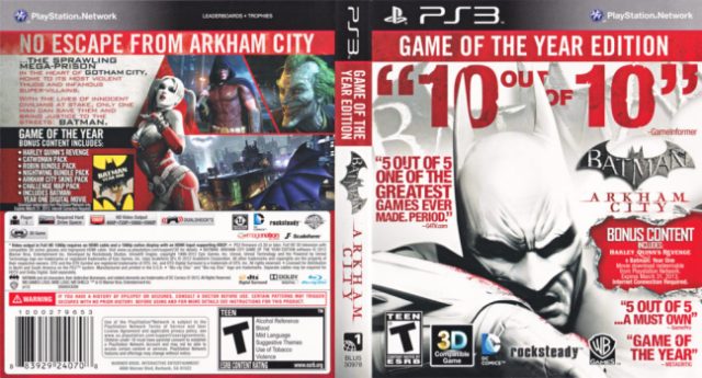 Batman Akrham City GOTY Edition