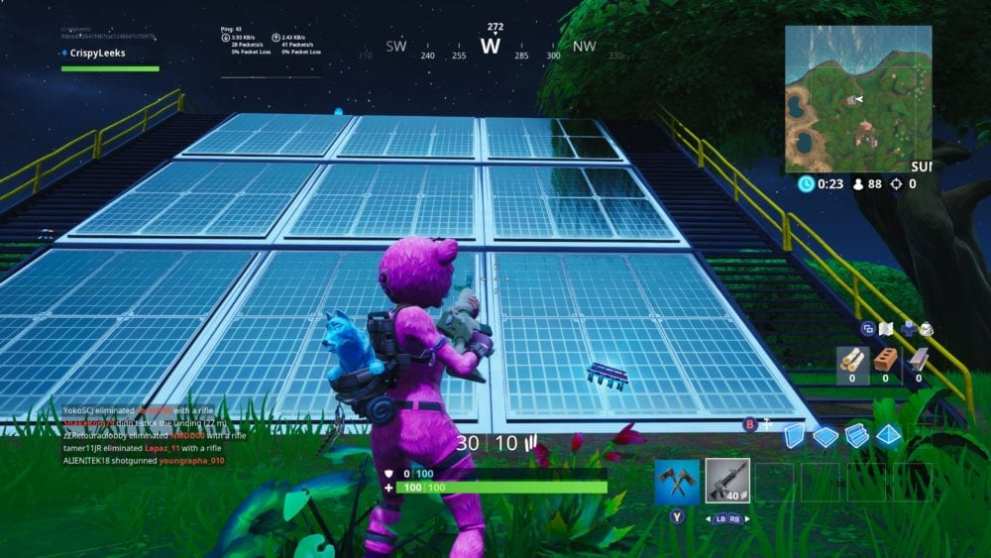 Fortnite solar panel array