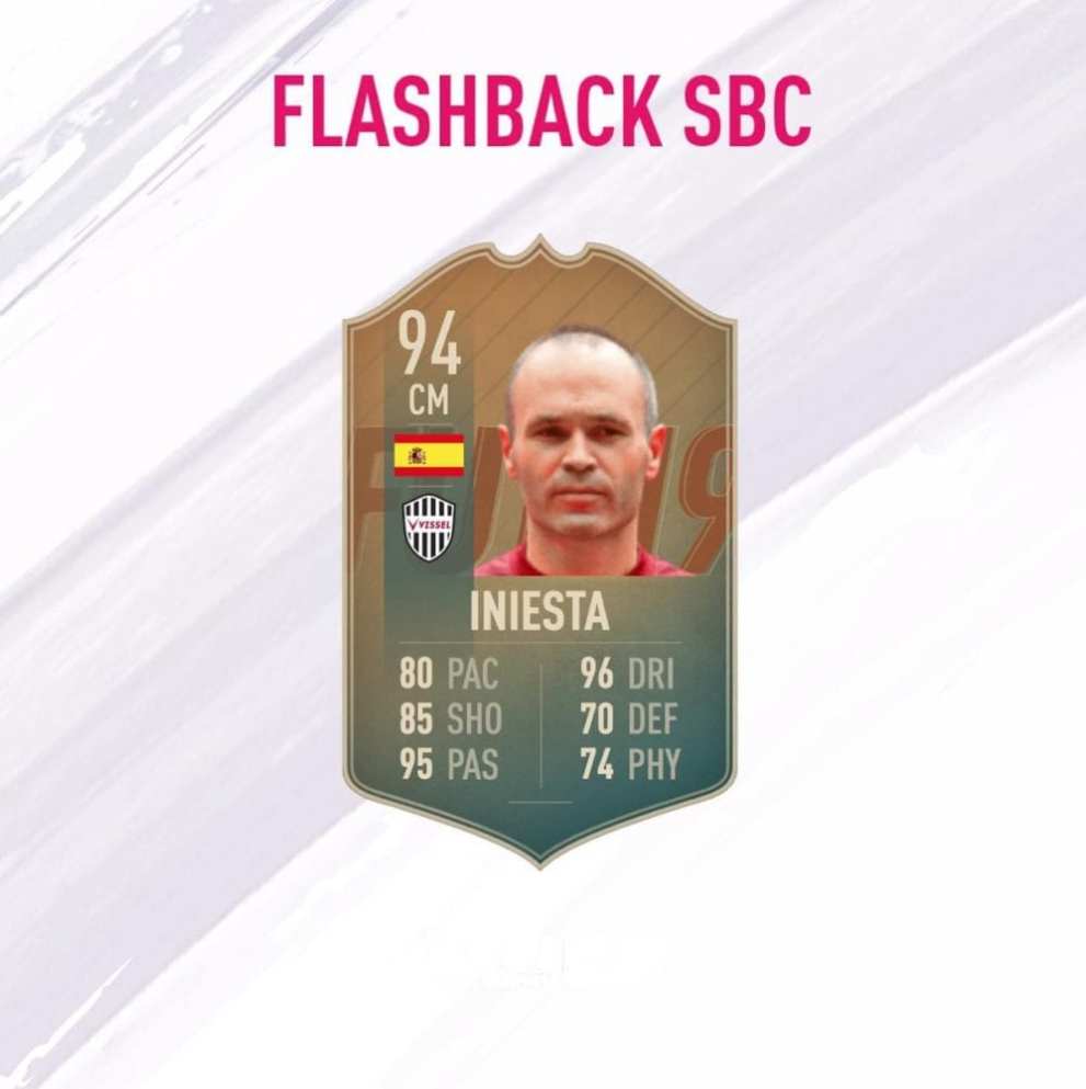 flashback iniesta sbc, fifa 19