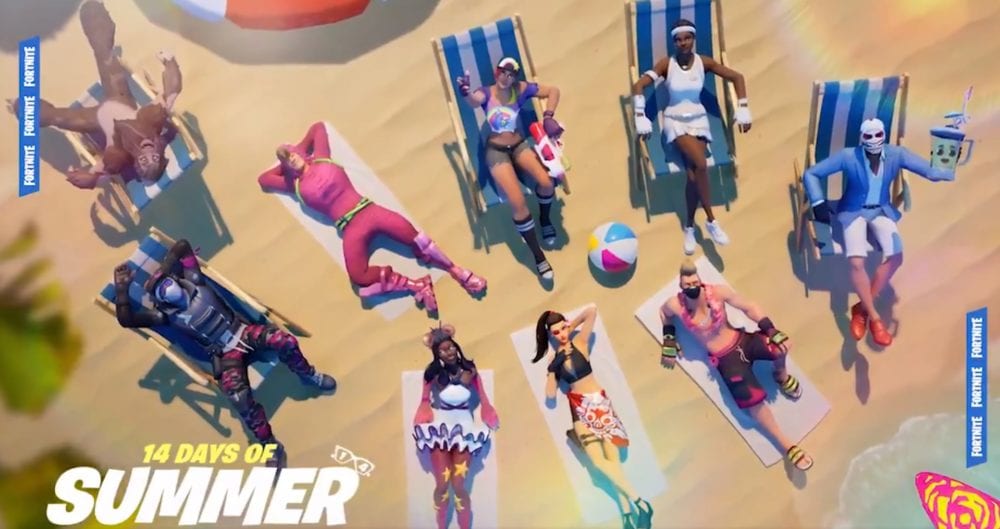 fortnite 14 days of summer beach parties locations