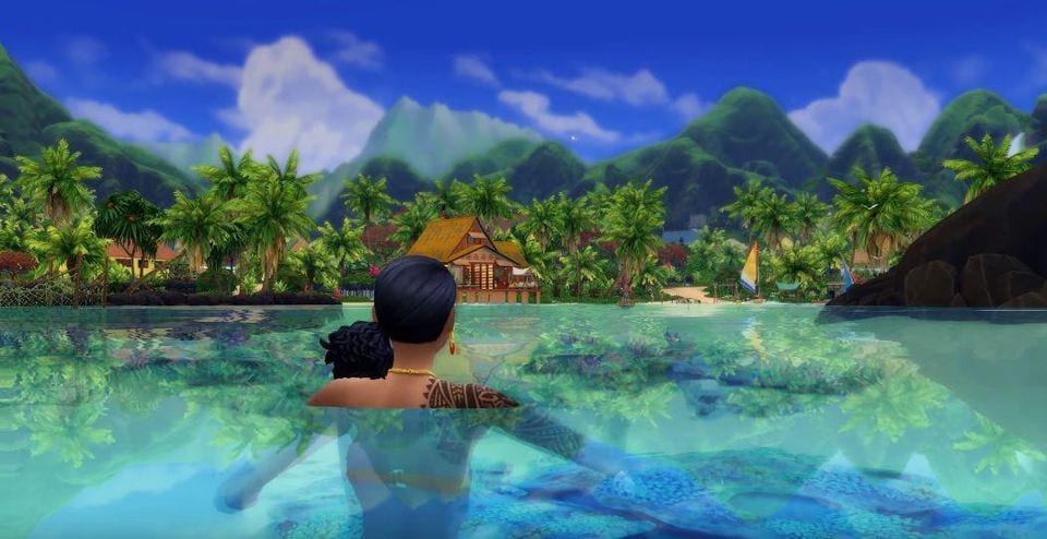 how to become a mermaid in sims 4 island living