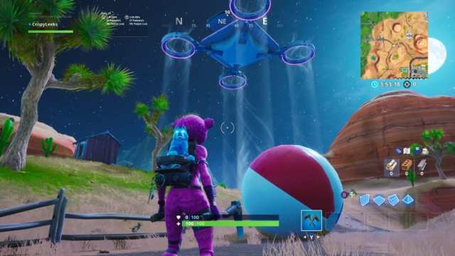 how to bounce giant beach balls in Fortnite