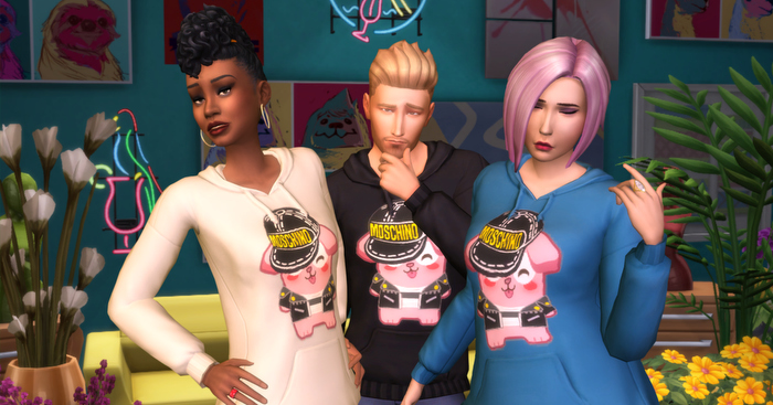 the sims 4, moschino