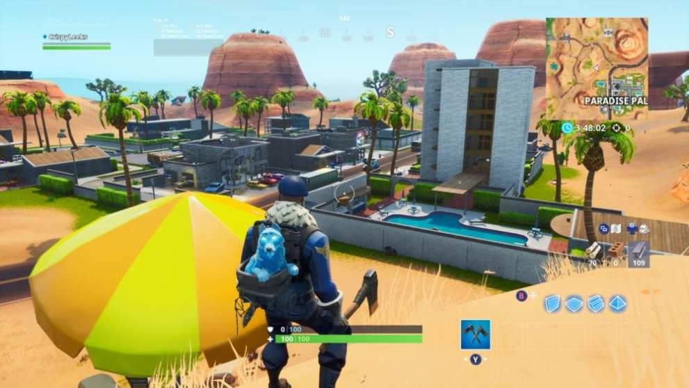 fortnite giant beach umbrellas