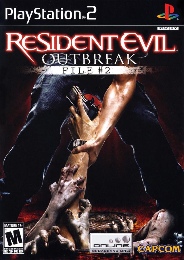 resident evil outbreak file #2 box art, bad games