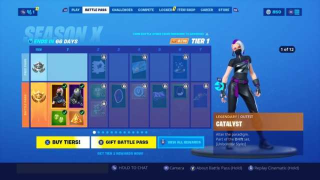 how to gift battle pass in Fortnite Season X