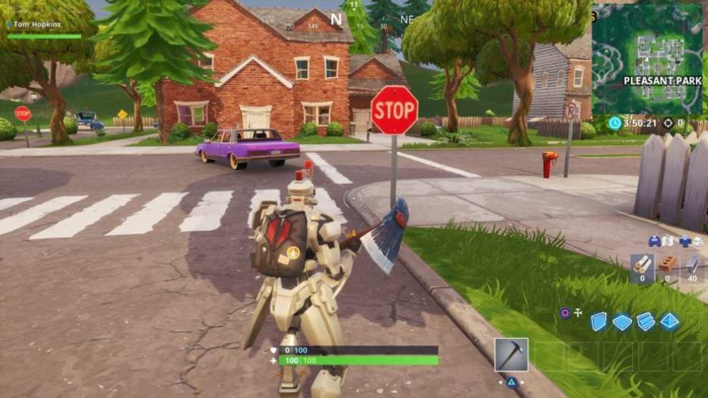 Fortnite, stop sign locations