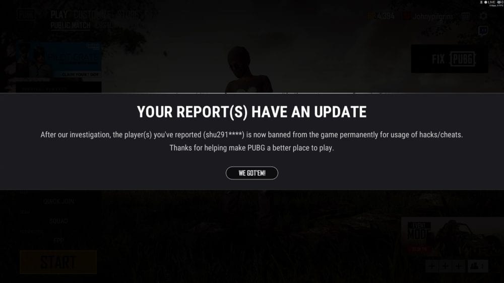 PUBG: How to Report a Player (PC, PS4, Xbox One, Mobile) - Twinfinite