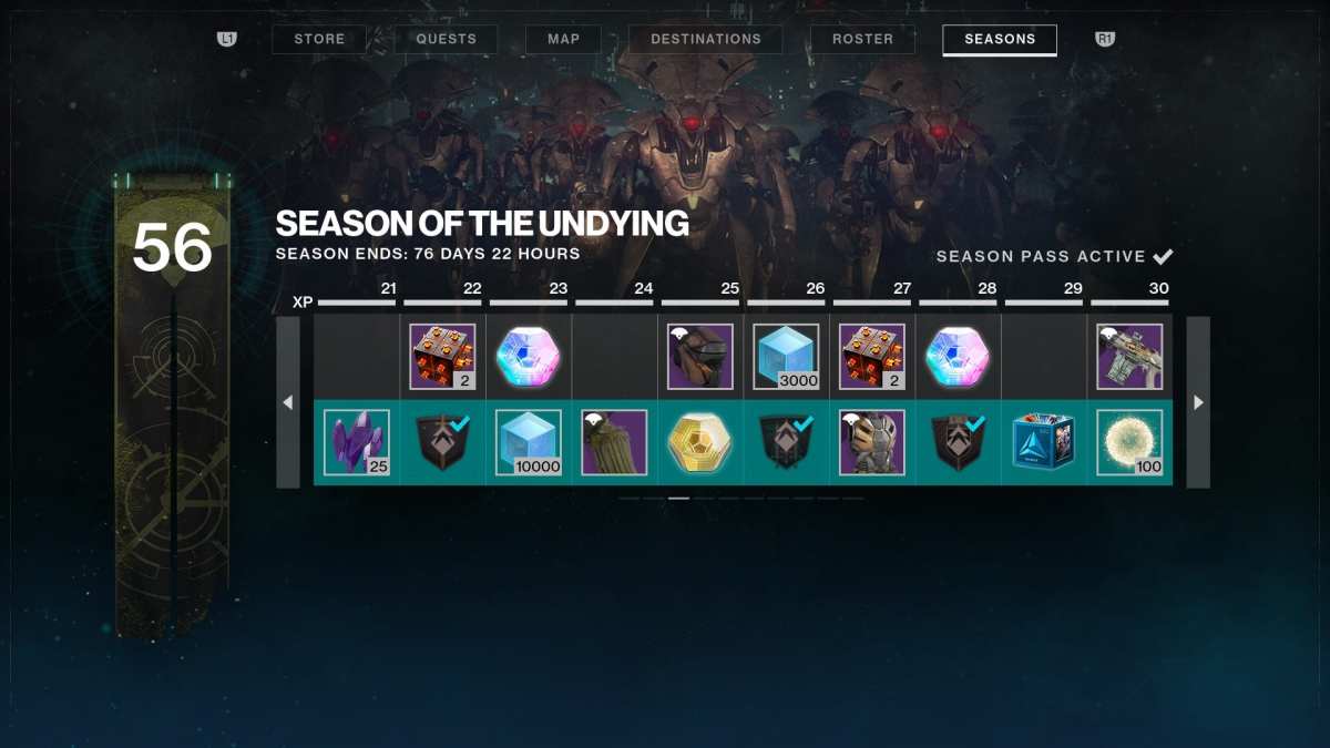 season of the undying, season pass ranks, battle pass, destiny 2