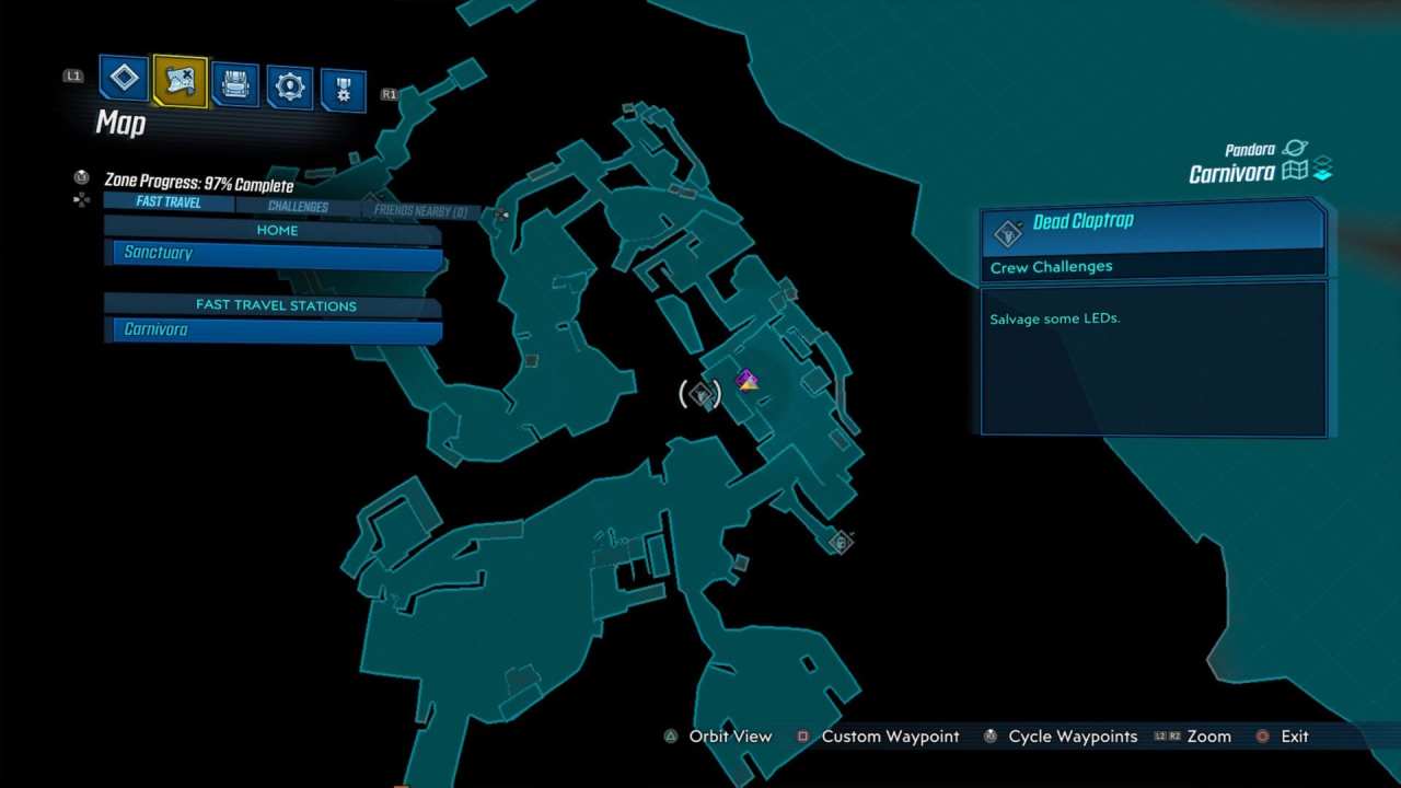 Borderlands 3 Carnivora Crew Challenge Locations Typhon Logs, Dead