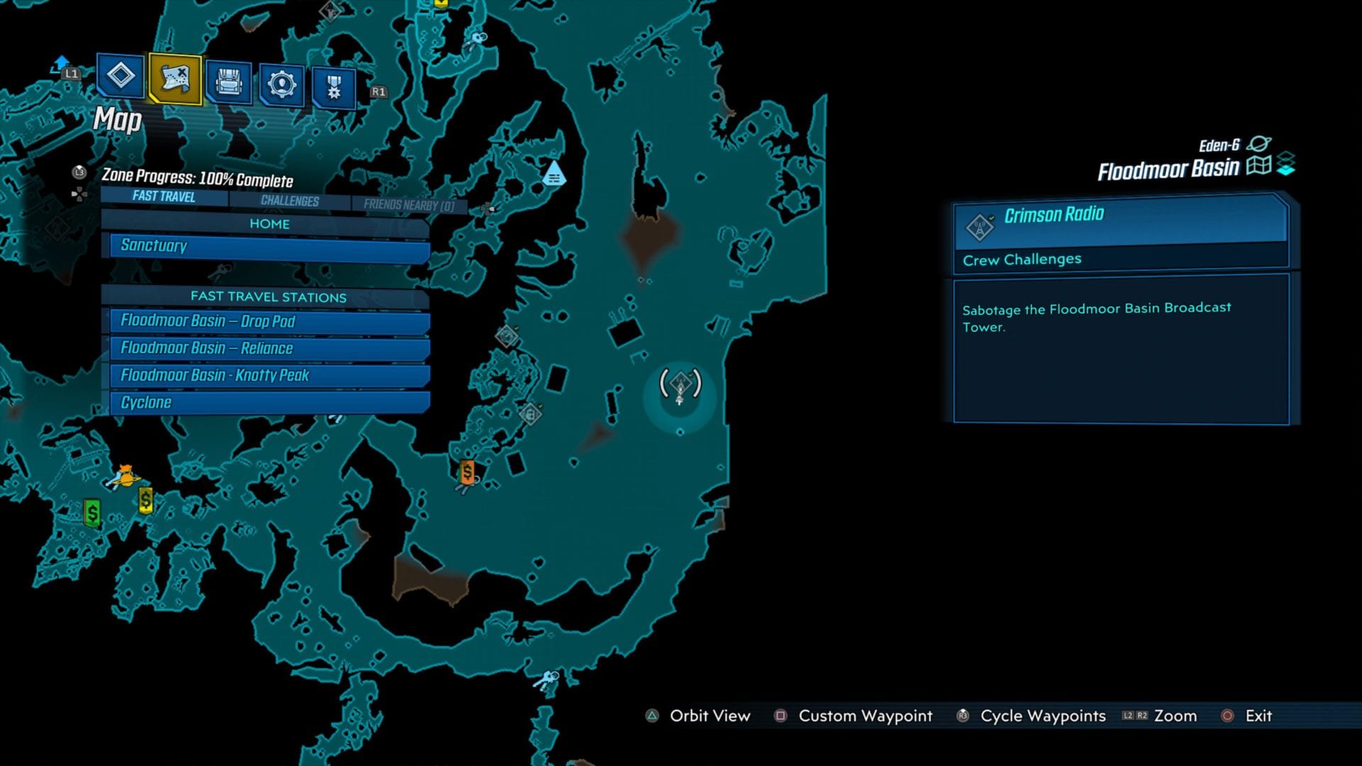 Borderlands 3 Floodmoor Basin Crew Challenge Locations Typhon Logs