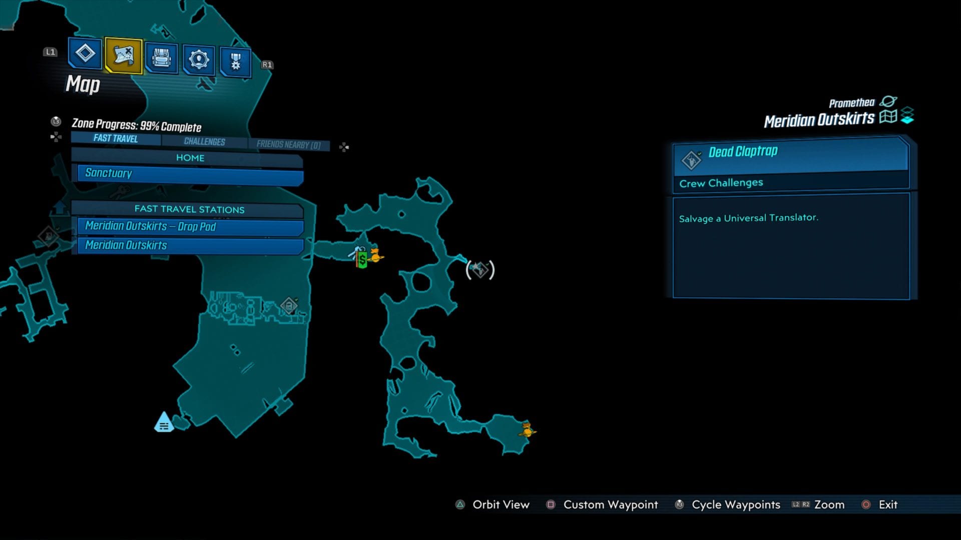Borderlands 3 Meridian Outskirts Crew Challenge Locations Typhon Logs, Hijack Target & More