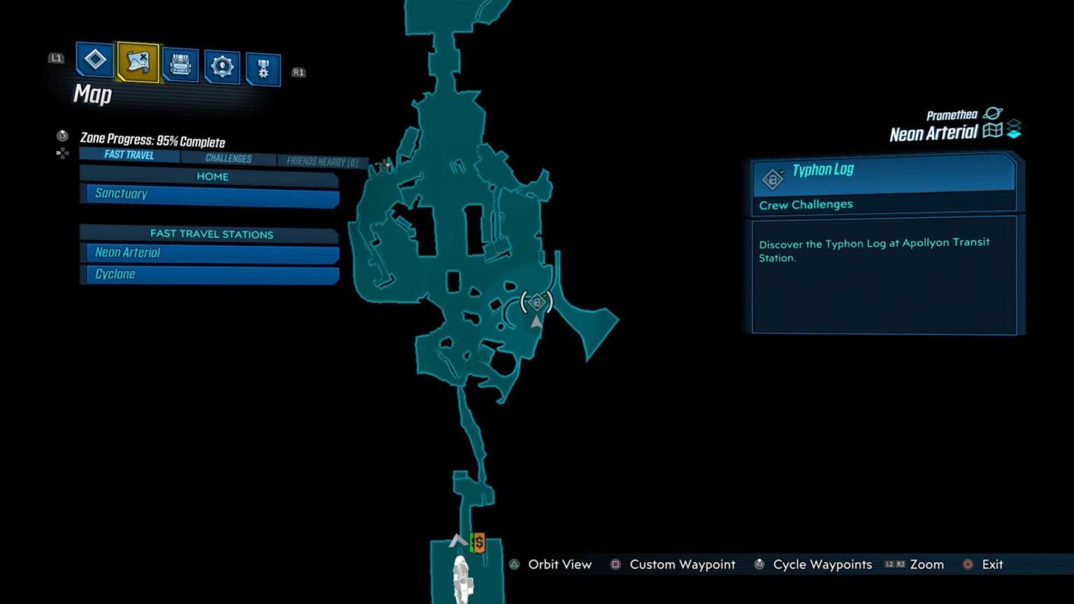 Borderlands 3 Neon Arterial Crew Challenge Locations Typhon Logs, Dead