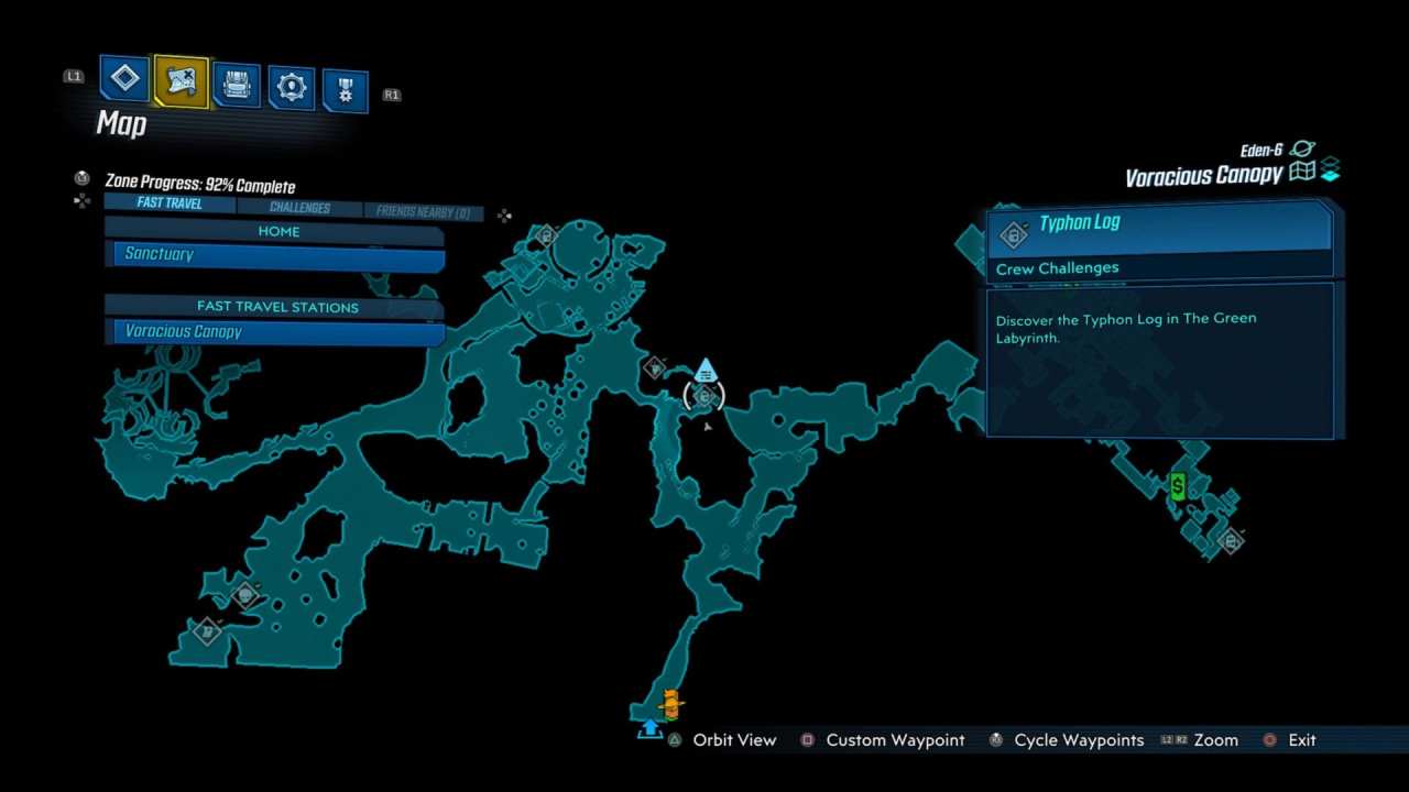 Borderlands 3 Voracious Canopy Crew Challenge Locations Typhon Logs, Dead Claptrap & More