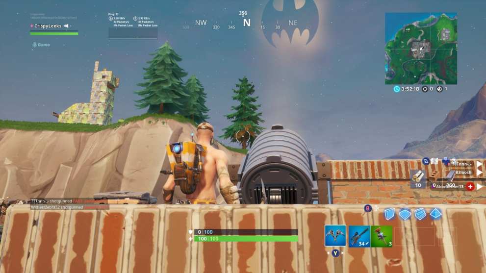 fortnite bat signal locations