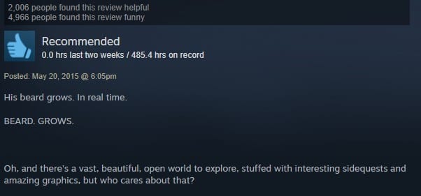 hilarious steam reviews