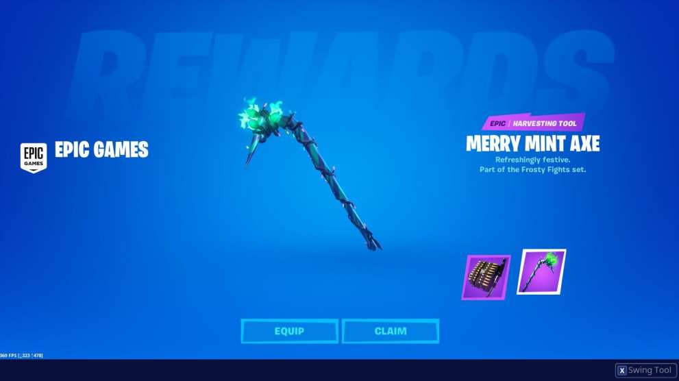 fortnite merry mint axe