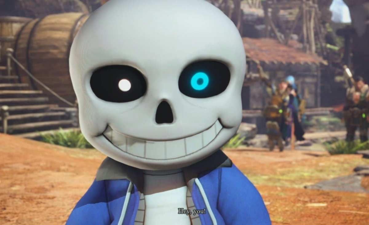 Sans Check Screen Sans From Undertale Makes His Way Into Monster Hunter: World via a New ...