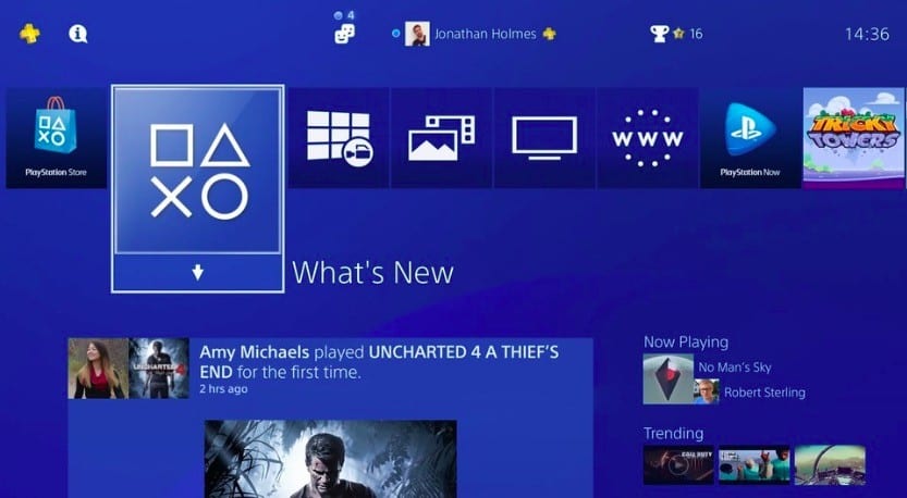 ps4 ui, ps5 features