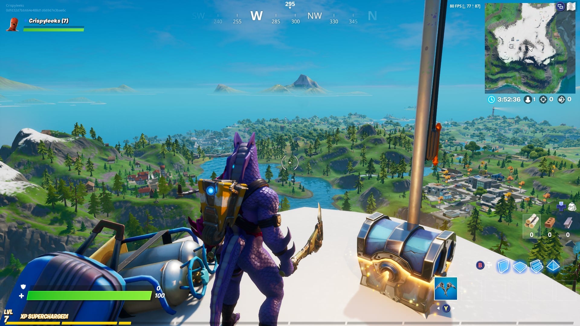  Fortnite  Summit Highest Mountain  Wearing Journey Outfit Guide