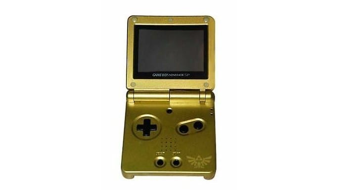 Gold LoZ GBA SP