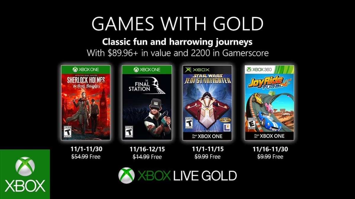 games with gold, november