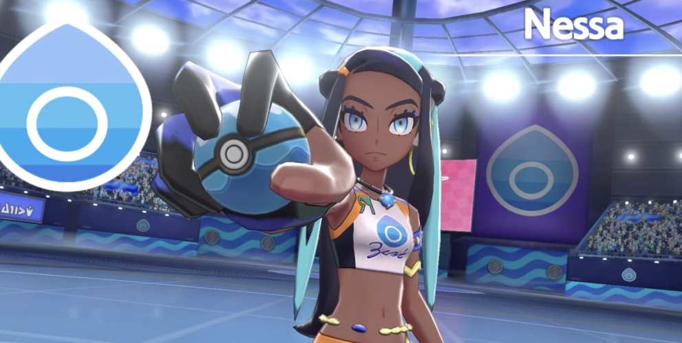 Pokemon sword and shield, nessa, water-type gym leader, Hulbury