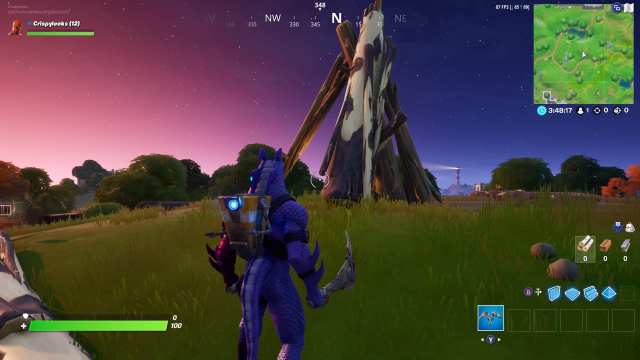 fortnite timber tent location