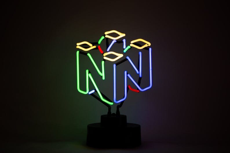 N64 neon light, nintendo holiday gifts