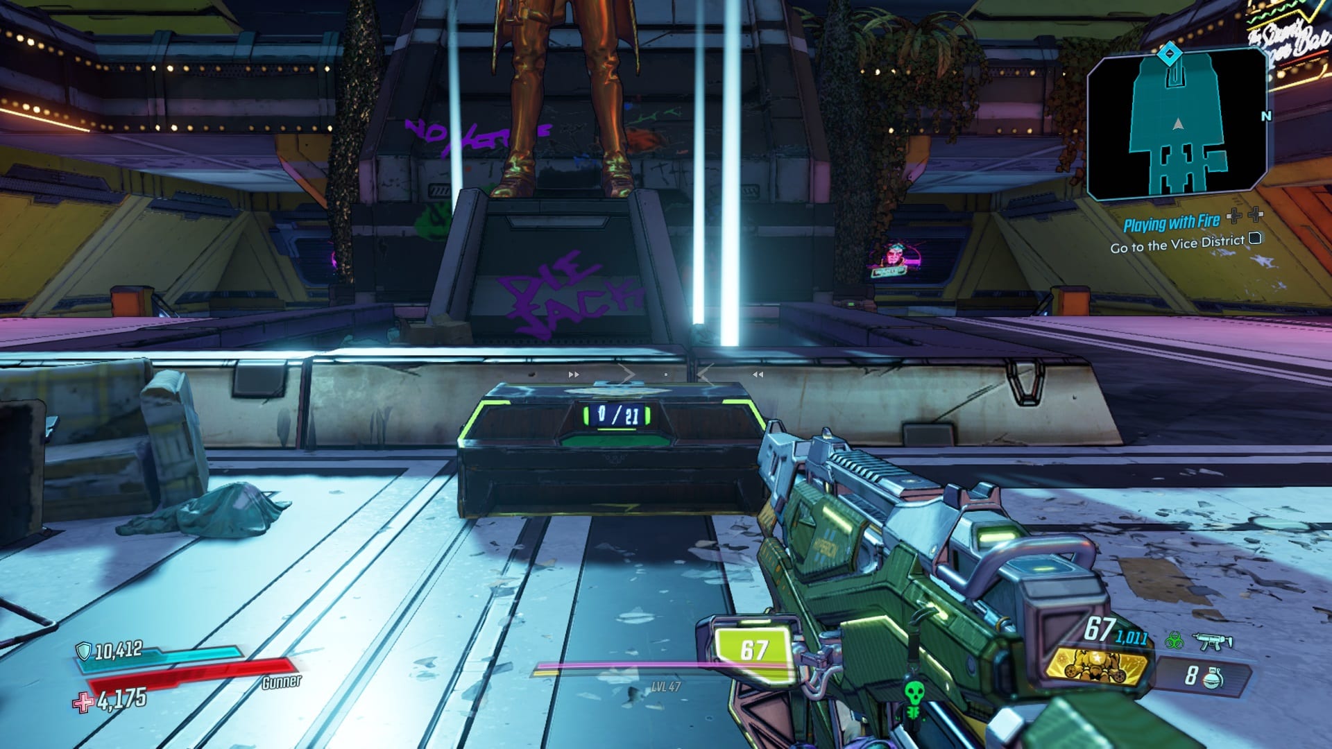 Borderlands 3 Moxxi's Heist How to Open Blackjack Loot Chest & Get 21