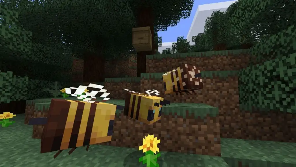 Minecraft Bees, how to get honey Minecraft, honeycomb minecraft