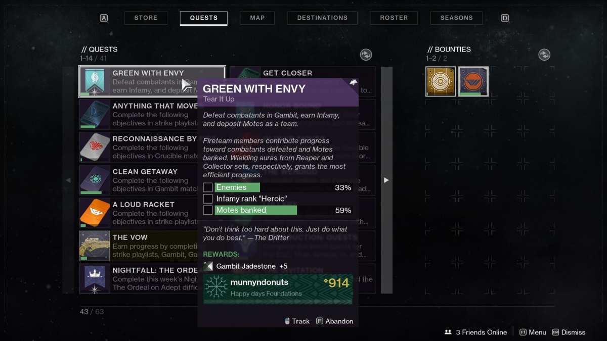 destiny 2, green with envy