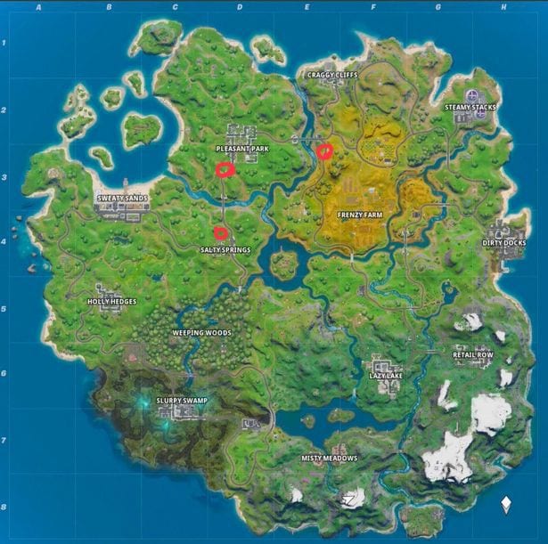 Fortnite bus stop locations