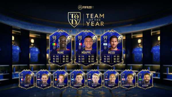 fifa 20, toty, team of the year, players