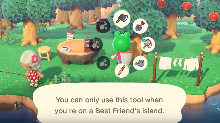 best friends, tools, animal crossing new horizons