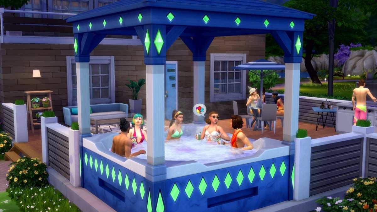 sims 4 ps4 xbox one hot tub