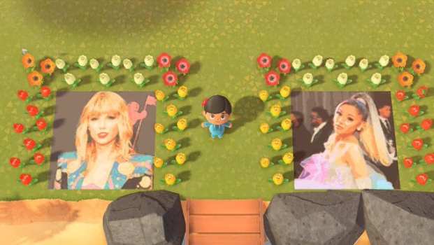 Taylor Swift And Ariana Grande Flower Gardens
