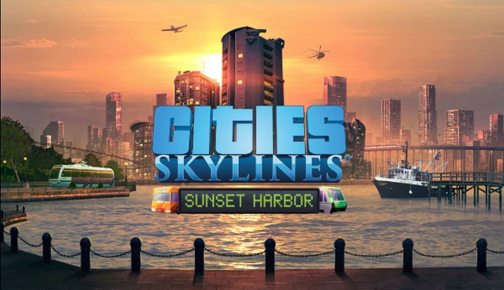 Cities Skylines Expansion Sunset Harbor Shows New Mass Transit Options Japanese Dlc Announced
