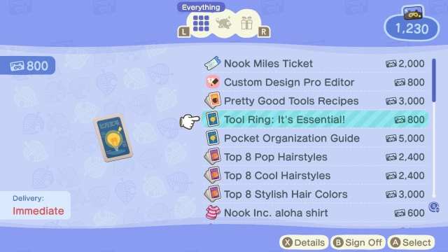 how to get the tool wheel in animal crossing new horizons