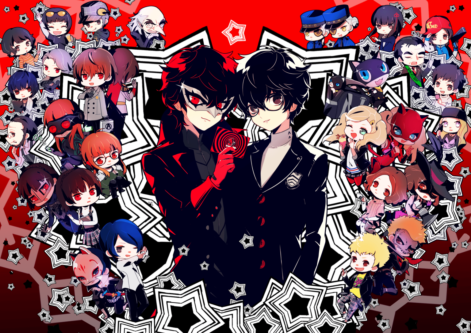 Persona 5 Wallpapers All Confidants.