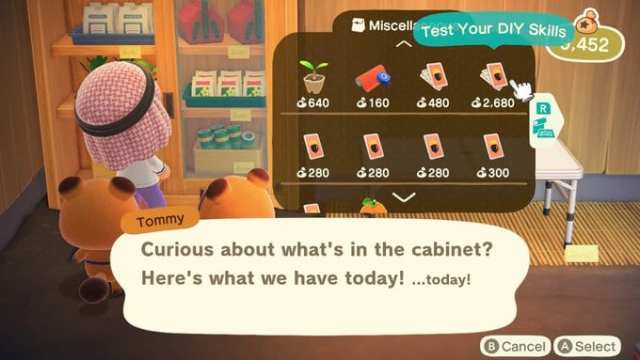 test your diy skills in Animal Crossing: New Horizons