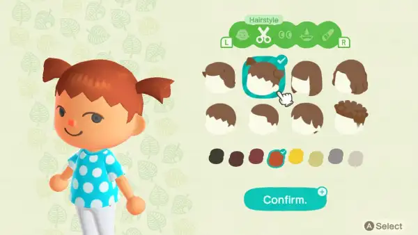 animal crossing new horizons all hairstyles