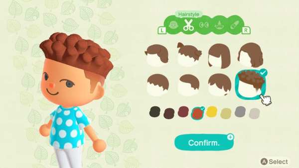 animal crossing new horizons all hairstyles
