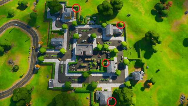 where to destroy dog houses in Fortnite