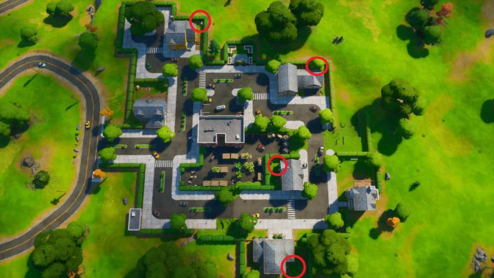 where to destroy dog houses in Fortnite